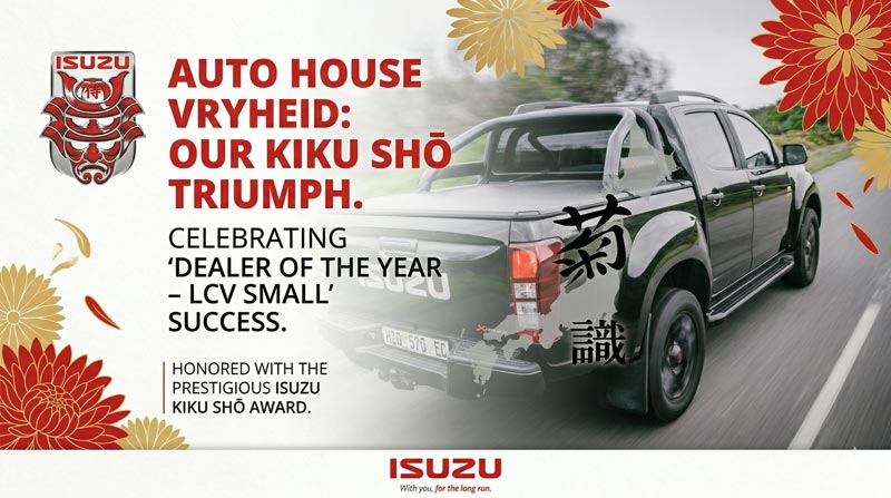 Auto House Vryheid Wins the Isuzu Dealer of the Year Award